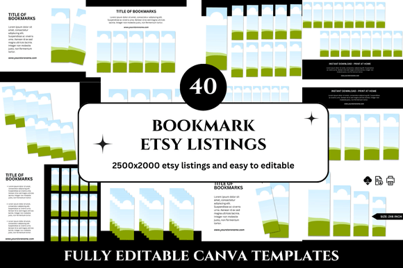 40 Bookmark Etsy Listings Mockup: A Comprehensive Guide for Digital Creators