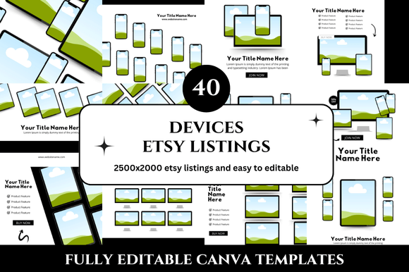 40 Devices Etsy Listings Mockup: Streamline Your Digital Product Workflow