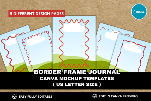 5 Frame Border Journal Template: A Practical Tool for Digital Sellers