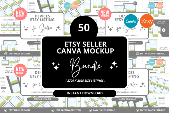 50 Devices Etsy Listings Mockup