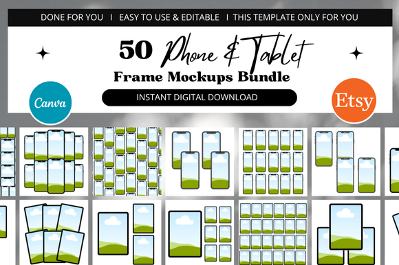 50 Etsy Frame Mockup Bundle: A Comprehensive Guide to Digital Design Efficiency