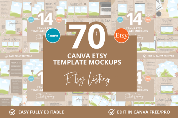 70 Etsy Listings Mockup Bundle: A Game-Changer for Digital Creators and Sellers