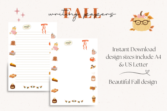 Autumn Themed Writing Paper: A Practical Review of the Printable Stationery Set