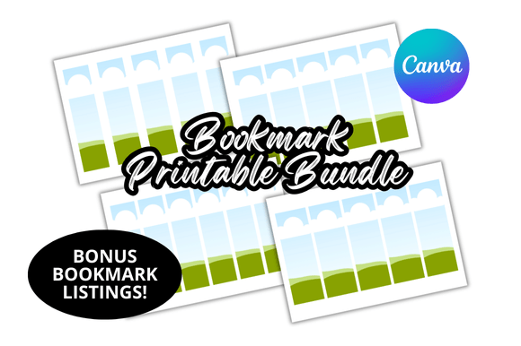 Bonus Bookmark Canva Mockup Bundle