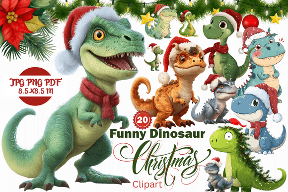 Choosing the Right Funny Dinosaur Christmas Clipart for Your Creative Projects