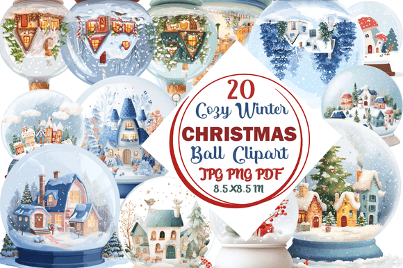 Cozy Winter Christmas Ball Clipart: A Practical Resource for Holiday Design Projects