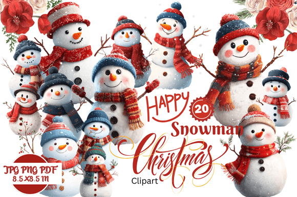 Creative Uses for Happy Snowman Christmas Clipart