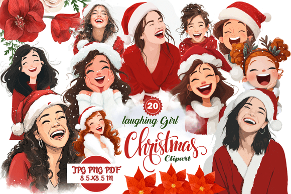 Creative Ways to Use Laughing Girl Christmas Clipart This Holiday Season