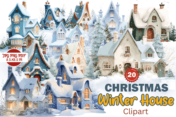 Designing with Christmas Winter House Clipart: A Complete Creative Resource