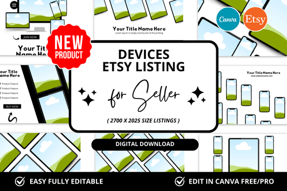 Devices Etsy Listings Mockup
