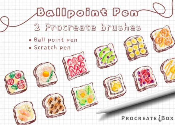Discover the Magic of Ayamehoon’s Procreate Brush Collection: Kawaii Doodles with Realism