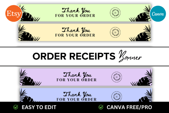 Etsy Order Receipt Mockups