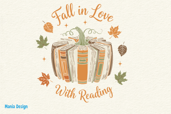 Fall in Love Reading Book Pumpkin PNG: A Creative Addition for Autumn Enthusiasts