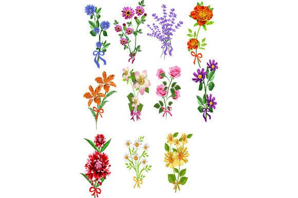 Flowers and Bows: Elevate Your Creative Projects with High-Resolution Clipart