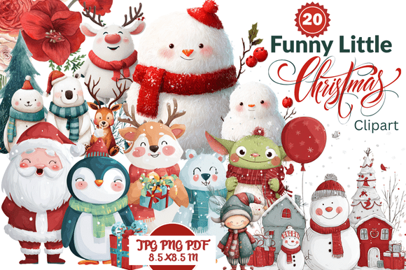 Funny Little Christmas Clipart: A Versatile Digital Asset for Modern Creative Projects