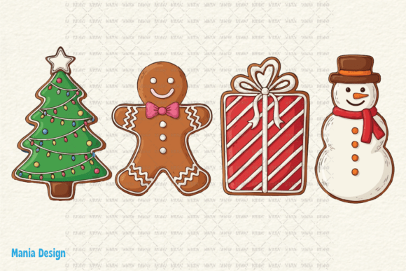 Gingerbread Cookies Snowman Baking PNG: A Versatile Holiday Design for Creative Projects