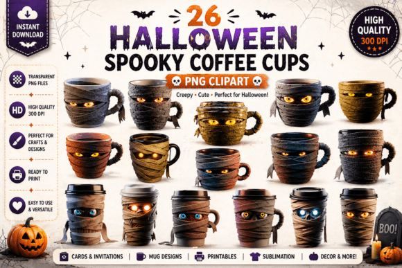 Halloween Mummy Mug Spooky Coffee Cups: A Designer's Secret for Seasonal Creations