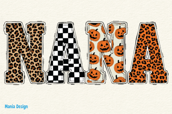 Halloween Nana Leopard Pumpkin PNG: A Versatile Fall Design for All Your Creative Projects