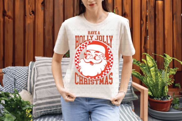Holly Jolly Retro Santa Christmas PNG: A Strategic Design for Holiday Creativity