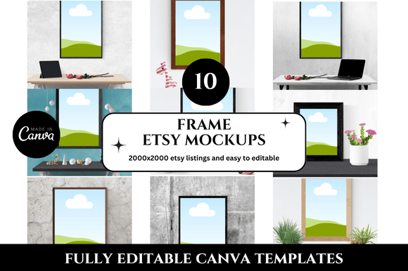 How Frame Etsy Listings Mockup Streamlines Your Digital Shop Workflow