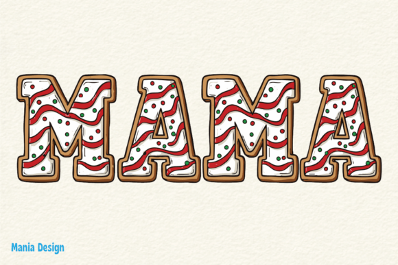 Mama Gingerbread Christmas Cookie PNG: A Festive Design for All Your Creative Needs