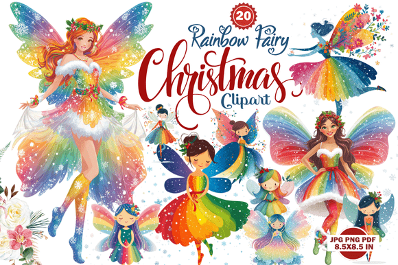 Rainbow Fairy Christmas Clipart: A Practical Asset for Creative Workflows