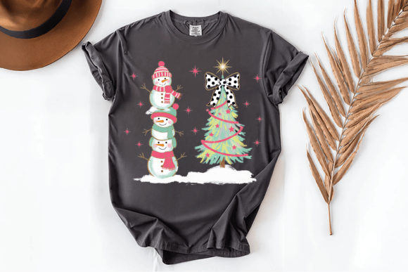 Using the Christmas Snowman Tree Coquette PNG in Your Creative Workflow